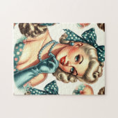 Retro Cute Classic Pinup Legpuzzel (Horizontaal)