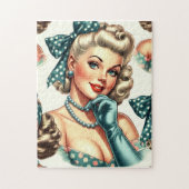 Retro Cute Classic Pinup Legpuzzel (Verticaal)
