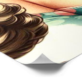 Retro Cute Classic Pinup Poster (Hoek)