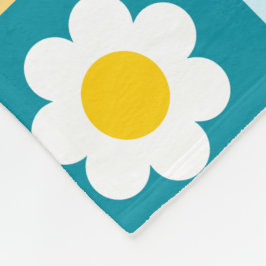 Retro Cute colorful Pastel Flowers Pattern  Fleece Deken