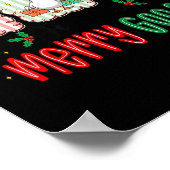 Retro Cute Goosmas Christmas Funny Just A Merry Go Poster (Hoek)