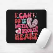 Retro Cute Groovy I Can Do It Quote Disco Heart -  Muismat (Met muis)