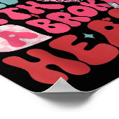 Retro Cute Groovy I Can Do It Quote Disco Heart - Poster (Hoek)