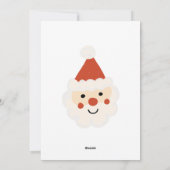 Retro Cute Kerstman met sprookjesachtige lichtsnoe Feestdagenkaart (Achterkant)