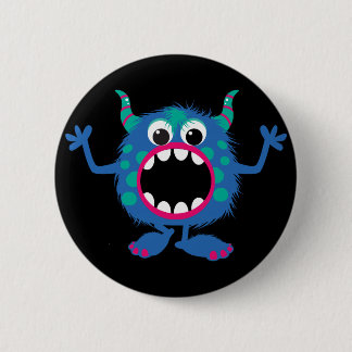 Retro Cute Monster Ronde Button 5,7 Cm