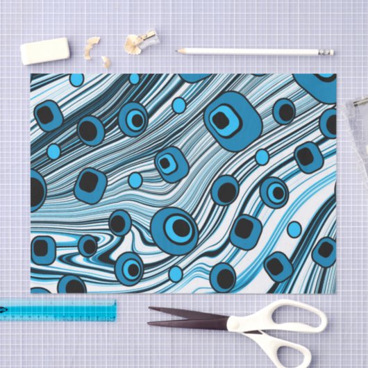 Retro  Cute Pattern met Groovy Style Tissuepapier (Craft)