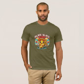 Retro Cute Pizza T-shirt – Slice Slice Baby Grappi (Voorkant volledig)