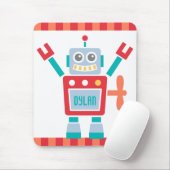 Retro Cute Robot Speelgoed Voor Kinderen Muismat (Met muis)
