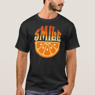 Retro  Cute Smile Lemon Summer Fruit T-shirt