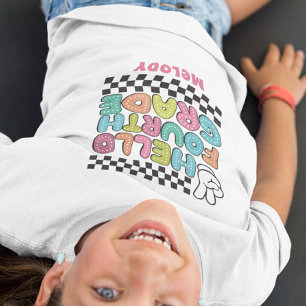 Retro cute terug naar school shirt voor groep 6