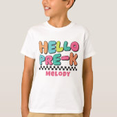 Retro cute terug naar school t-shirt (Voorkant)
