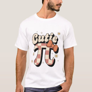 Retro Cutie Pie Wiskunde Woordspeling T-shirt