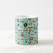 Retro cuties: grillige pastel koffiemok (Center)