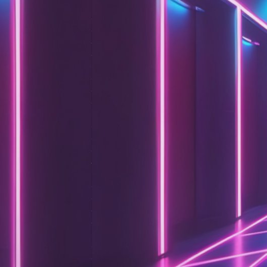 Retro Cyberpunk Grid Dance verwijderbaar Behang (Zoom)