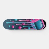 Retro Cyberpunk Internet Persoonlijk Skateboard (Horizontaal)