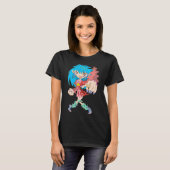 Retro cyberpunk meisje. t-shirt (Voorkant volledig)