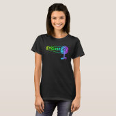 Retro Cyclist Colorful BIKE CHAIN T-shirt (Voorkant volledig)