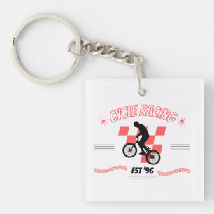 retro CYCLUS RACEN Sleutelhanger