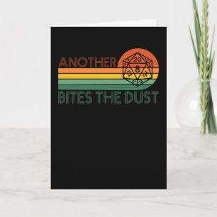 Retro D20 RPG Dice Kaart