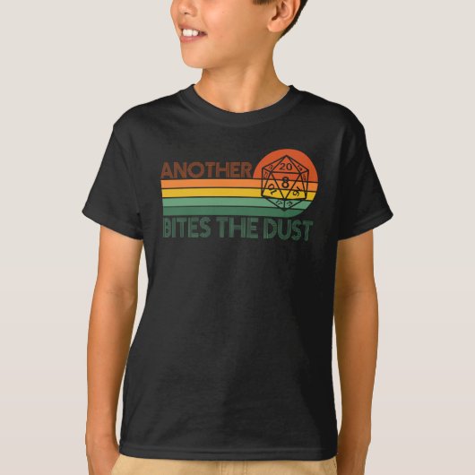 Retro D20 RPG Dice T-shirt (Voorkant)