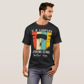 Retro D B Cooper parachutespringen Academy Db Coop T-shirt (Voorkant volledig)