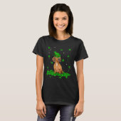 Retro Dachshund St Patrick S Day Clover T-shirt (Voorkant volledig)