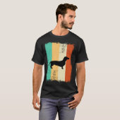 Retro Dachshund T-shirt (Voorkant volledig)
