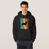  Retro Dachshund Wirehaire Hoodie (Voorkant volledig)
