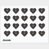 Retro Dachshund Zonsondergang Vector Hart Sticker (Vel)