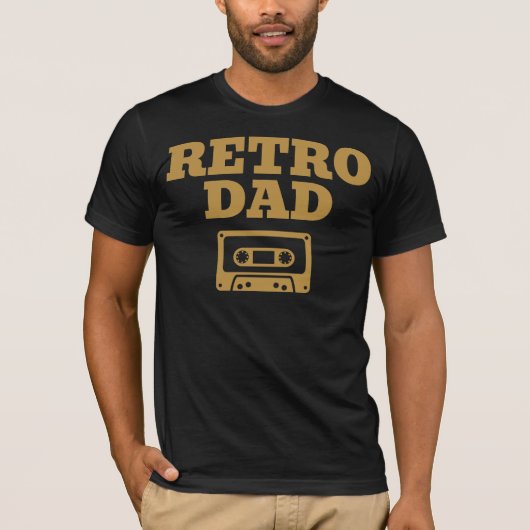 Retro Dad - cassetteontwerp voor vader T-shirt (Voorkant)