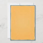 Retro Dad-Chelor BBQ Party Baby shower Kaart (Achterkant)