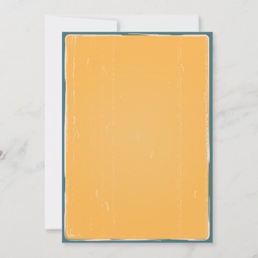 Retro Dad-Chelor BBQ Party Baby shower Kaart (Achterkant)