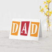 Retro Dad Kaart (Gele Bloem)