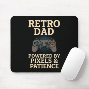 Retro Dad Pixel Gamer Design Muismat