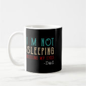 Retro Dad Resting My Eyes Funny Quote Koffiemok (Links)