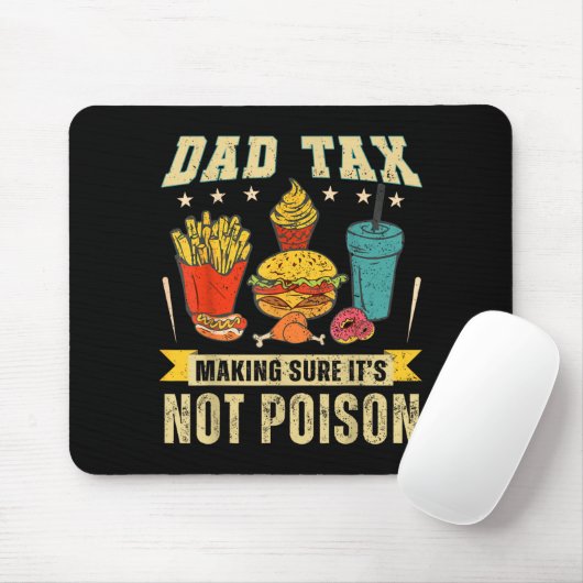 Retro Dad Tax Making Sure It's Not Ison Funny Fath Muismat (Met muis)