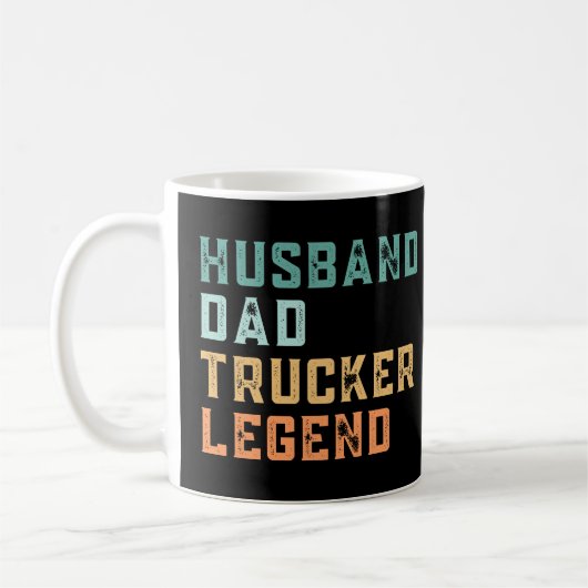 Retro Dad Trucker Quote Koffiemok (Links)