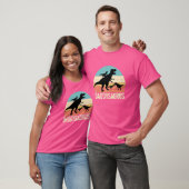 Retro Daddy Dinosaur Daddysaurus Father Day T-shirt (Unisex)