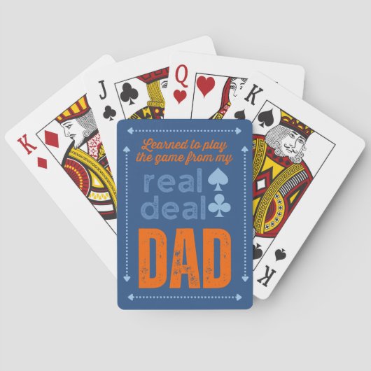 Retro Dads  Casino Pokerkaarten (Achterkant)