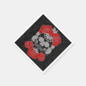 Retro Dag van de Dode Grunge Sugar Skull Servetten (Hoek)