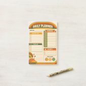 Retro Dagelijkse Planner Post-it® Notes (Op bureau)