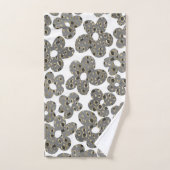 Retro Daisies Animal Print Glam #1 #retro #flower Bad Handdoek (Handdoek)