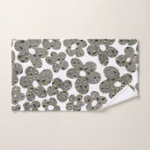 Retro Daisies Animal Print Glam #1 #retro #flower Bad Handdoek (Handdoek)