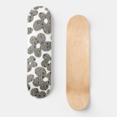 Retro Daisies Animal Print Glam #1 #retro #flower Persoonlijk Skateboard (Voorkant)