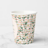 Retro Daisies Bloemen Groen Vrijgezellenfeest Aang Papieren Bekers (Links)