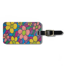 Retro Daisies Colorful Print