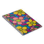 Retro Daisies Colorful Print Notitieboek (Rechterzijde)