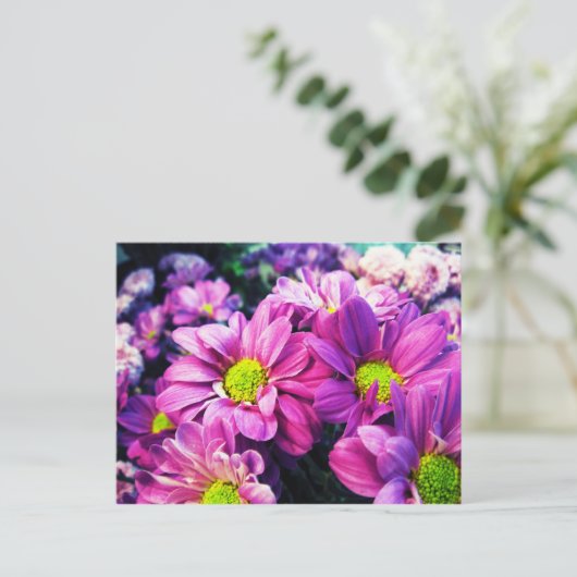 Retro Daisies I Briefkaart (Staand voorkant)