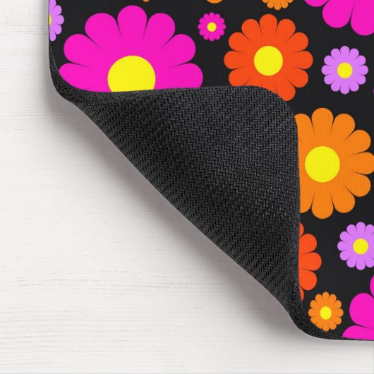 Retro Daisies Mousepad Muismat (Hoek)