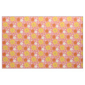 Retro Daisies Patroonroze Stof (Fat Quarter)